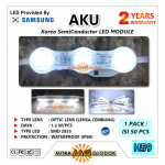 LED Module AKU Samsung Korea SMD 2835 Transparan | 3 Mata - Putih - White
